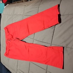 The Limited Denim Red Size 12 straight leg pants